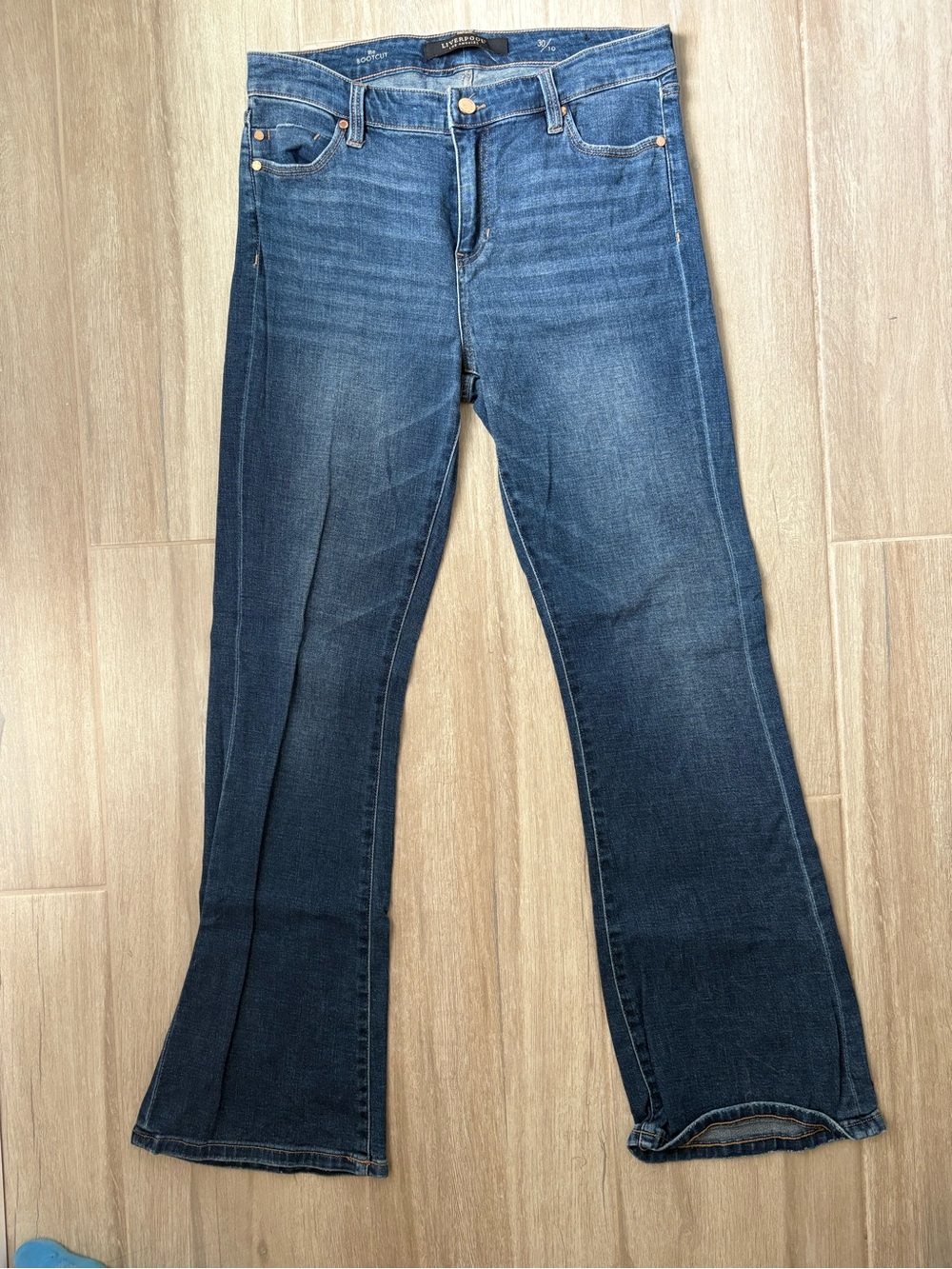 Liverpool Dark Blue Flare Jeans